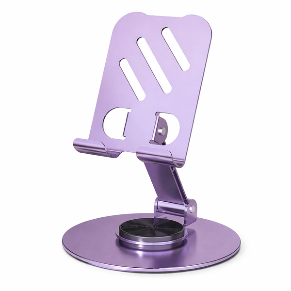 Folding Phone &amp; Tablet Holder 360 Rotation - Purple