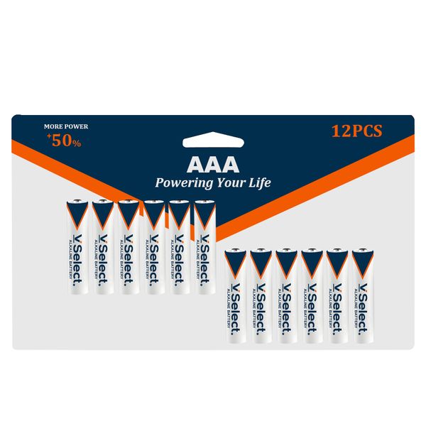 Set of 12Pcs - AAA Alkaline Batteries 1.5V