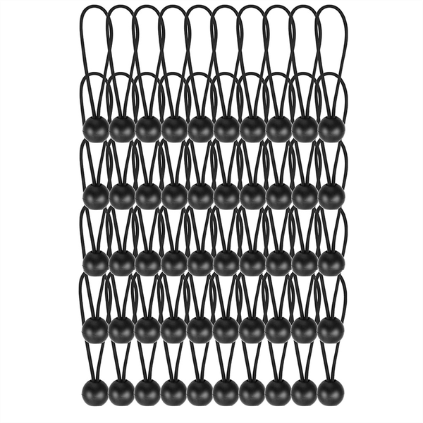 Ball Bungee Cords 6 Inch, 50 Pcs Heavy Duty Bungee Balls, Tarp Bungee with