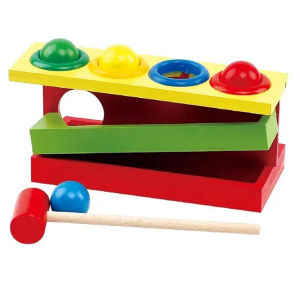 Roll the Ball Percussion Educational Toy with Hammer