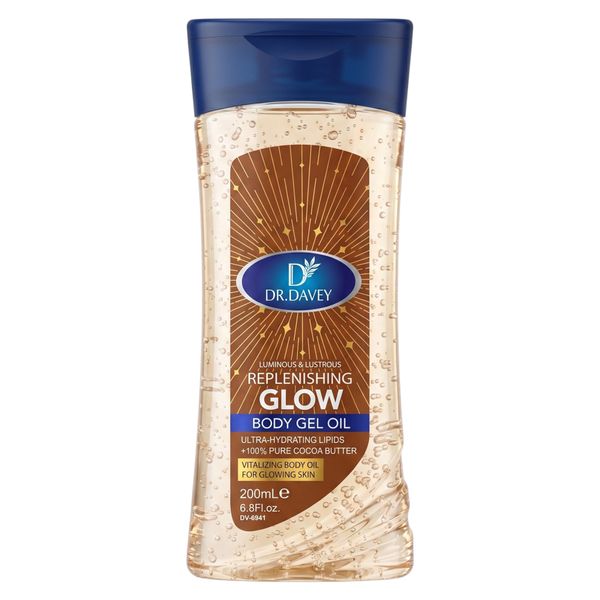 Dr Davey Luminous Replenishing Glow Body Gel Oil Pure Cocoa Butter 200ml