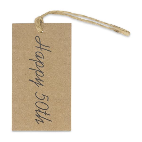 Gift Tags - Happy 50th - Kraft Paper - Brown Note Cards - Pack of 10