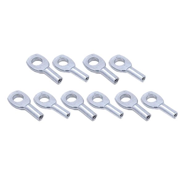 10 Pieces Steel Wire Rope Eyelets for 5mm Fitness Cable Rope