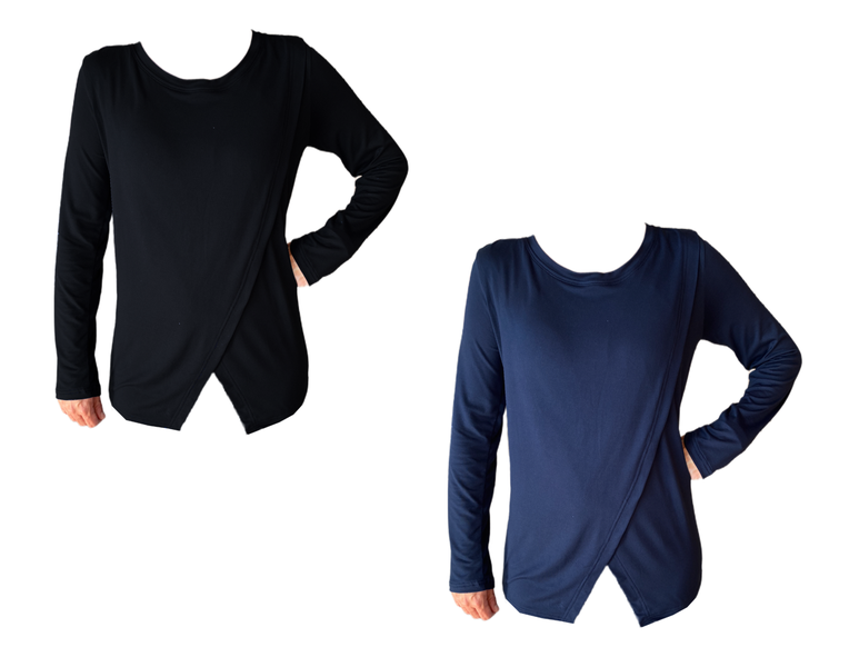 Long Sleeve-2 Pack-Black&amp;Navy image