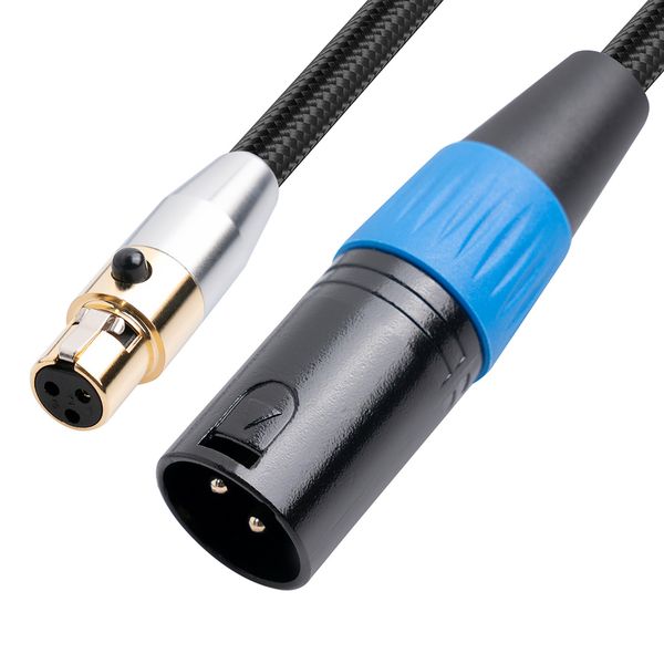Mini Xlr Male To Xlr Female Adapter Cable Balanced Cord 1Ft/0.3M