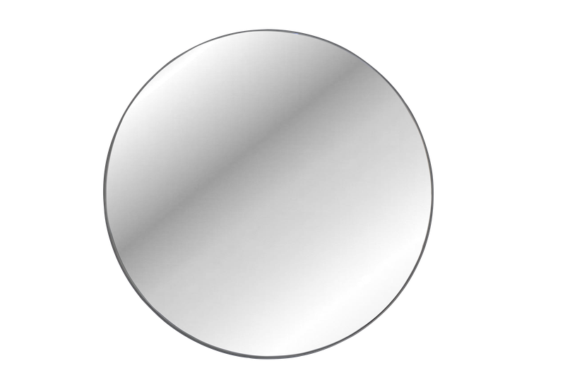 HP - Leah Round 60 cm x 60 cm Polyurethane Mirror (White)