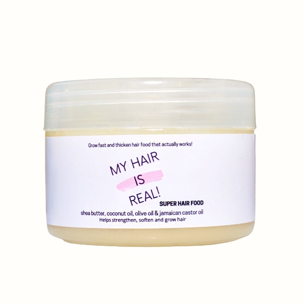 Super hair food strengthens hair, rapid growth, jamaican castor oil, shea butter (Organic)