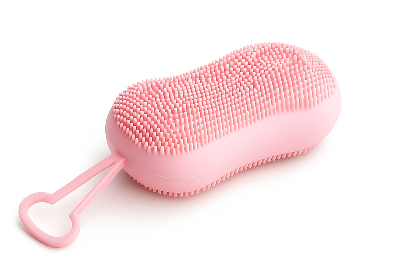 Super Soft Silicone Bath Brush - Gentle Exfoliating Body Scrubber