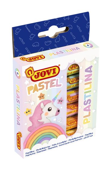 JOVI Plastalina Pastel modeling clay 6x15g