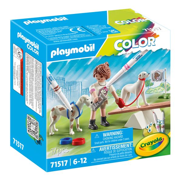 Playmobil Color Crayola - Dog Training (17 Pieces)