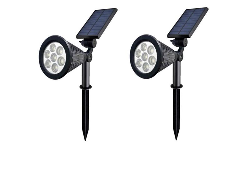 Waterproof LED Solar Lawn Lamp Spike Lights - 2Pcs