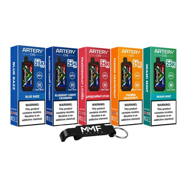 Artery MMF Edition 25000 Puffs Disposable Vapes - Dos (Pack of 5)