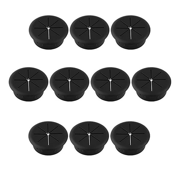 10 Pieces Desk Grommets 2Inch/50MM Wire Grommet Desk Hole Cover for Cables