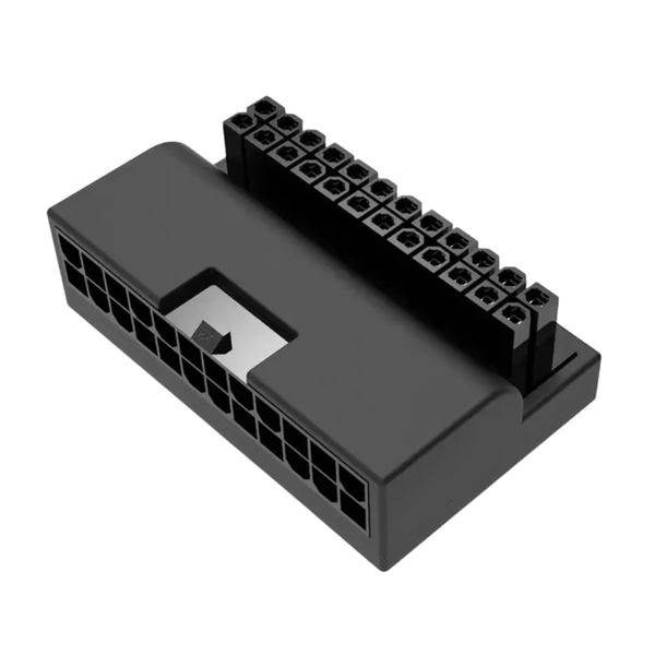ATX 24Pin 90 Degree Adapter, Right Angle ATX 24 Pin Female to Male