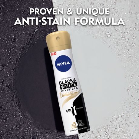NIVEA Deo Black & White Silky Smooth Anti-Perspirant Spray - 6 x 150ml, Shop Today. Get it Tomorrow!