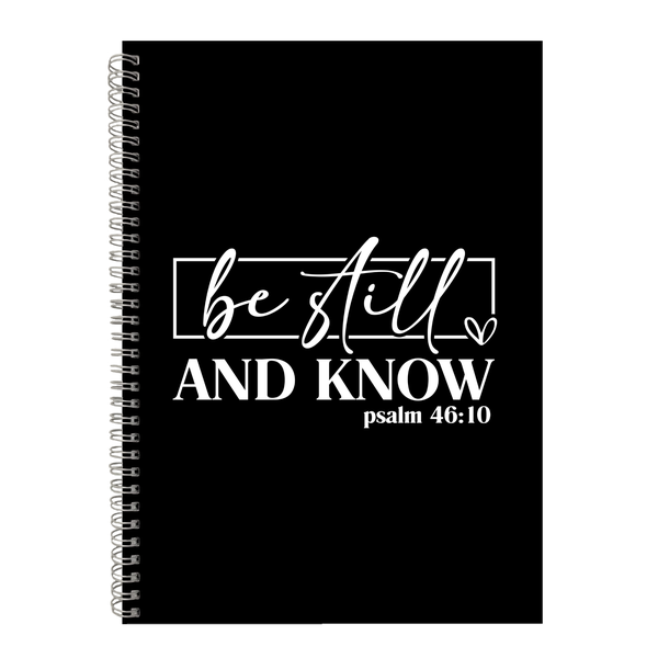 Be Still &amp; Know Christian Theme Writing Book A4 Notepad Notebook Gift-402