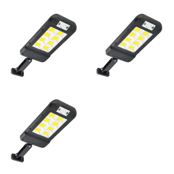 2 x Solar Street Lights Outdoor Remote Control Solar Parking Lot Lights