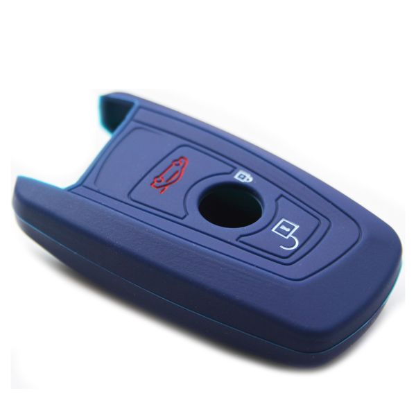 Silicone Car Key Protector - BMW 3 Button Navy
