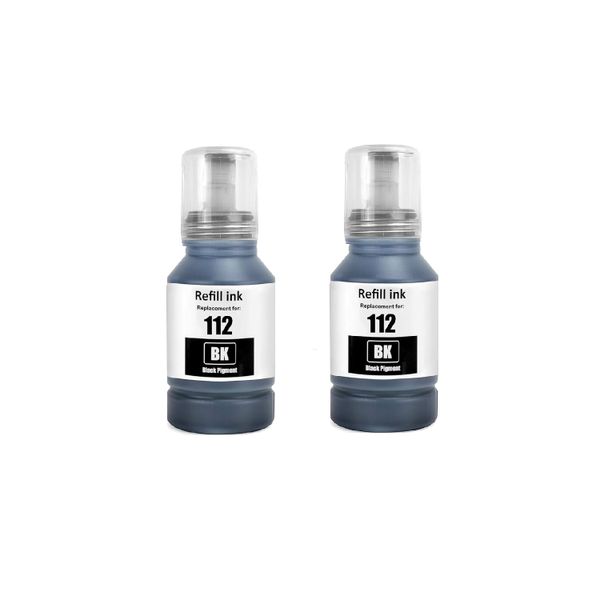 Compatible Ink x 2 Black is compatible with Epson 112
