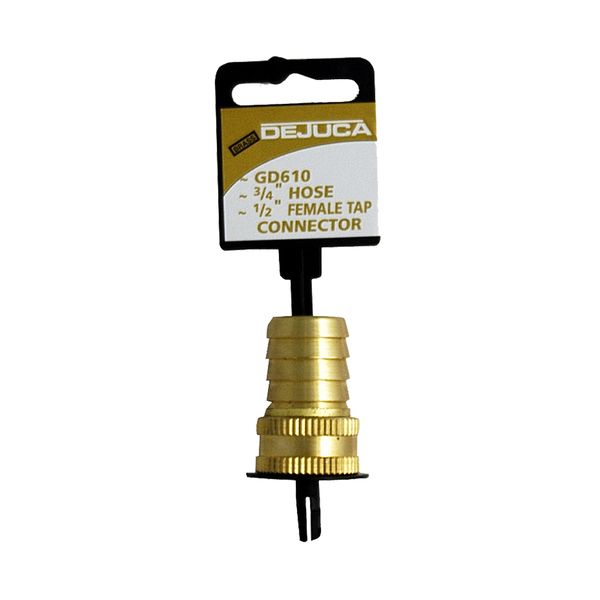 Dejuca - Brass Hose Tap Connector - 12mm x 20mm - 6 Pack