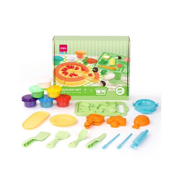 Deli Dough Set, Creative Kitchen, 14 Accessories &amp; 6 Colours