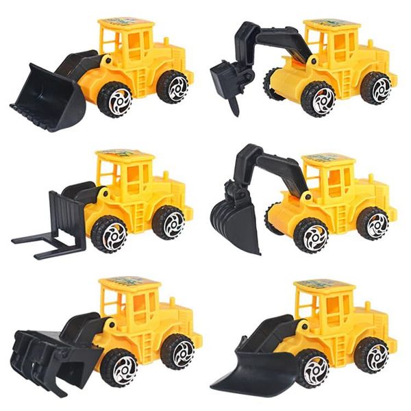 12 Piece Engineering Truck Mini Excavator Cake Topper Birthday Party