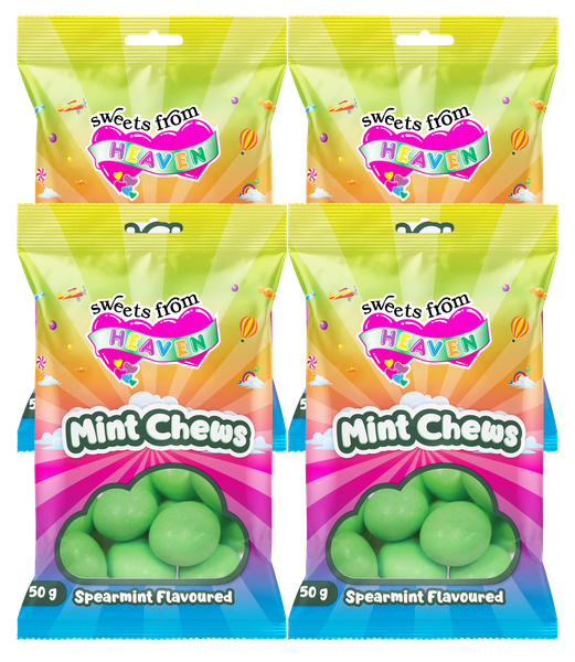 Sweets from Heaven | Mint Chews | Sweets &amp; Chocolate Hampers | 50g | 4 Pk