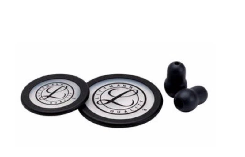 3M Littmann Stethoscope Spare Parts Kit - Classic III/Cardiology IV (Black)