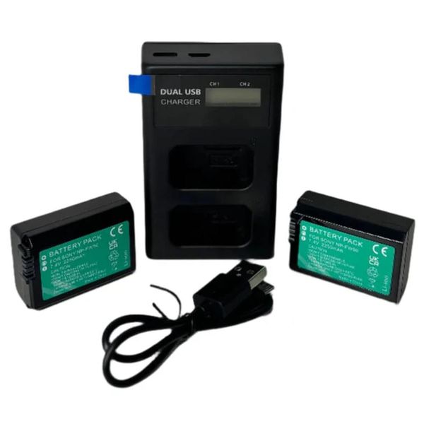 Xtreme Xccessories (2 x Batteries; 1 x Dual Charger) for Sony Cameras