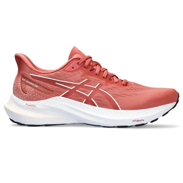 ASICS Women's Gt-2000 12 Road Running Shoes - Light Garnet/Brisket Red