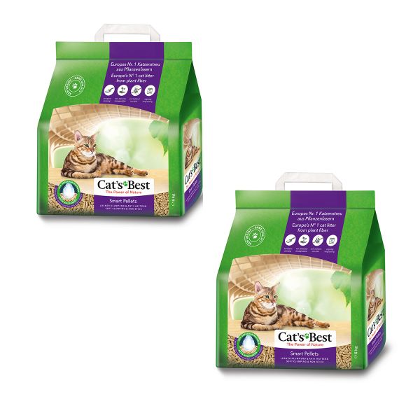 Cat's Best - Smart Pellets 5kg/10L clumping ECO cat litter Bundle - 2's