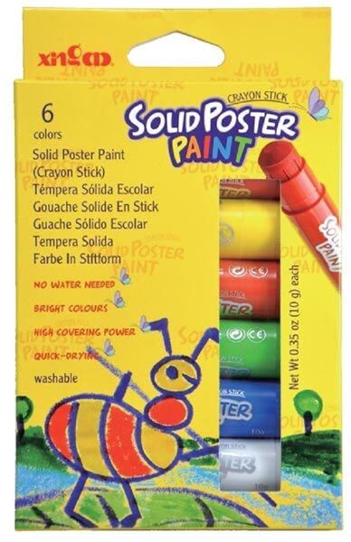 KB Solid Poster Paint 6 Colours