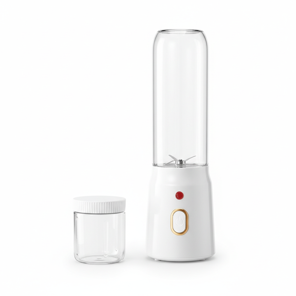 Portable Rechargeable Juicer Cup - 10-Blade, 40W, Up to 21,000RPM, Dual Cup