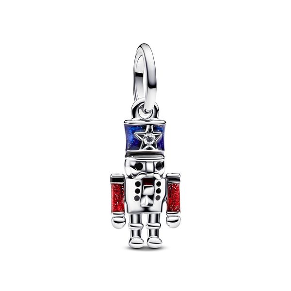 Pandora Moveable Nutcracker Dangle Charm.
