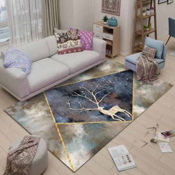Rug 33 Modern 200cm x 150cm - Printed 3D Geometric Design