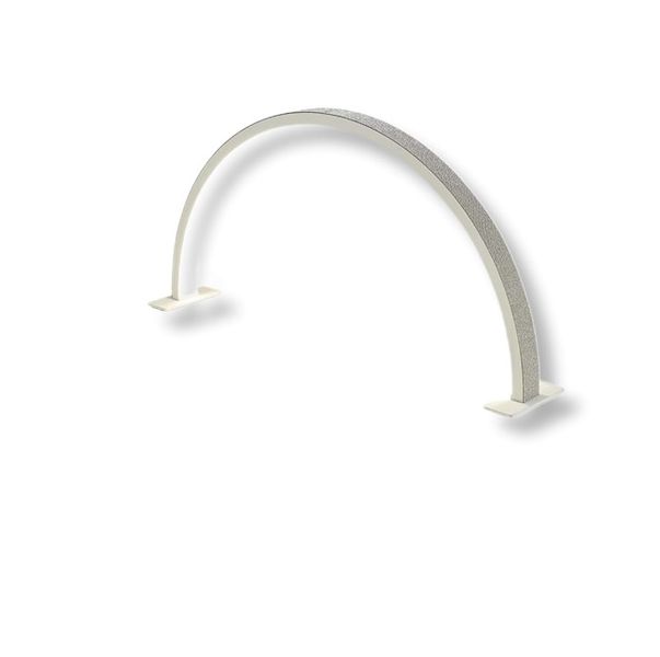 Elegant Half-Moon Shaped LED Desk Lamp with Adjustable Brightness