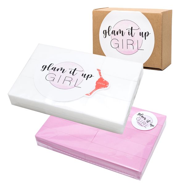 Glam It Up Girl/ 10 Nail Buffers and 900 Cotton Pads Combo