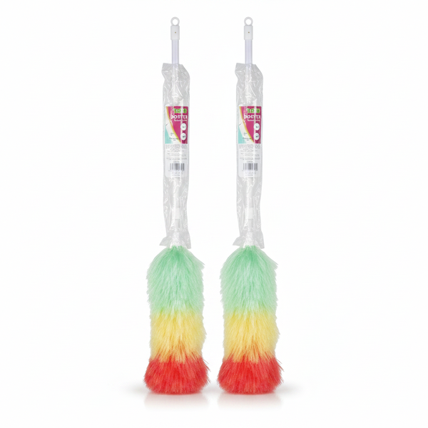 Microfiber Duster with 1.22m Retractable Handle for Hard-to-Reach - 2 Pack