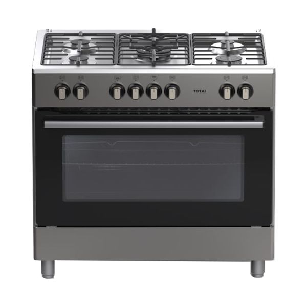 Totai Style 03/T800-5 - 5 Burner Full Gas Stove with Gas Oven 90cm- S/S
