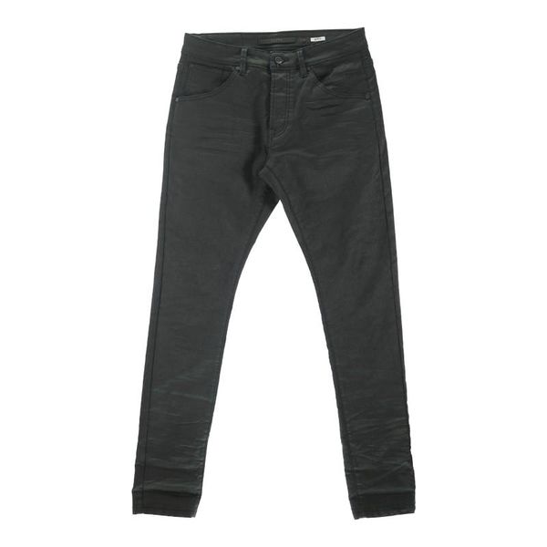 CUTTY - Mens C Root Black Skinny Waxed Jeans