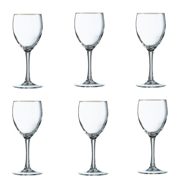Arc Stemmed Tempered Princessa Wine Glass 420 ml - Set of 6