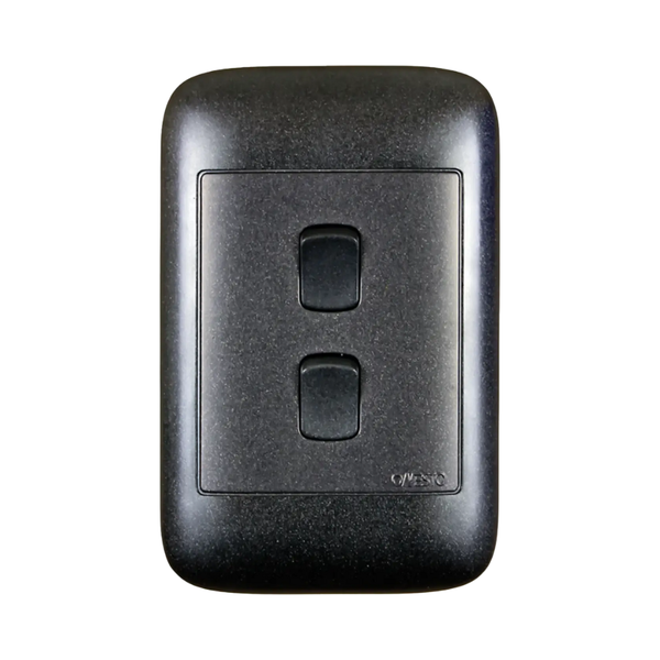 Onesto Oracle 4x2 2Lever 1Way Black Switch