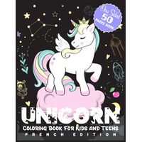 Unicorn Coloring Book for Kids and Teens One Sided 50 ...