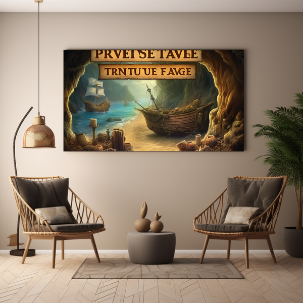 Canvas Wall Art - Pirate Treasure Hunt - BK0058