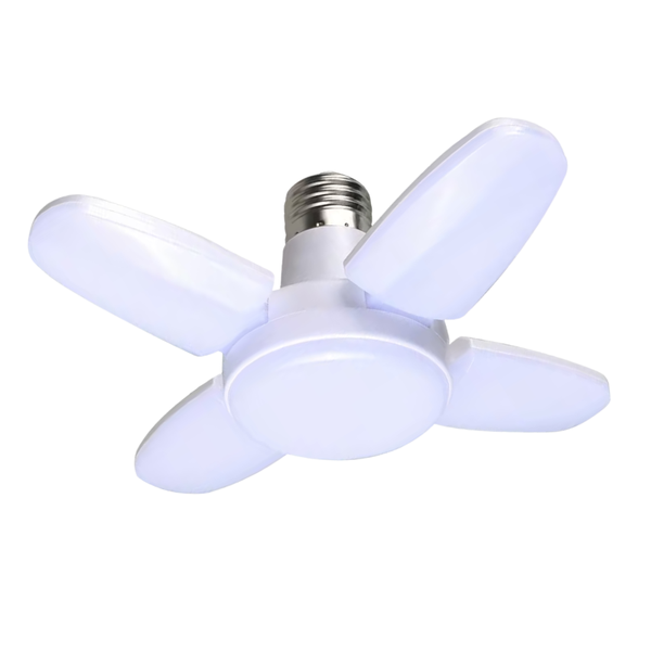 Mini Adjustable Fan Blade 28W Screw On E27 Energy Saver LED Bulb