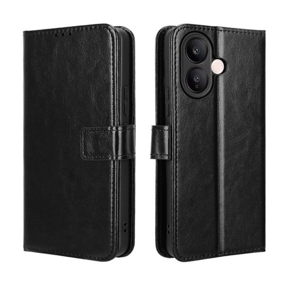 Crazy Horse Pattern Leather Case Compatible With Vivo V50 Lite 4G/5G
