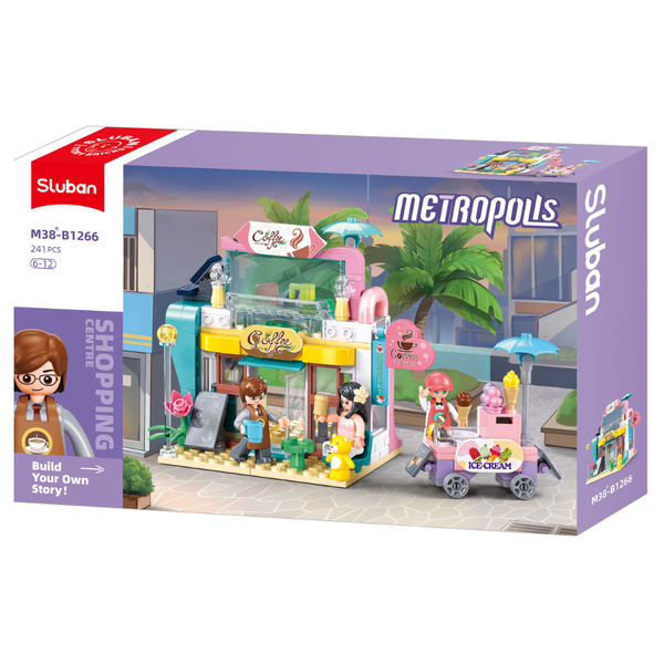 Sluban Building Set: Metropolis - Coffee Shop - 241 Pieces