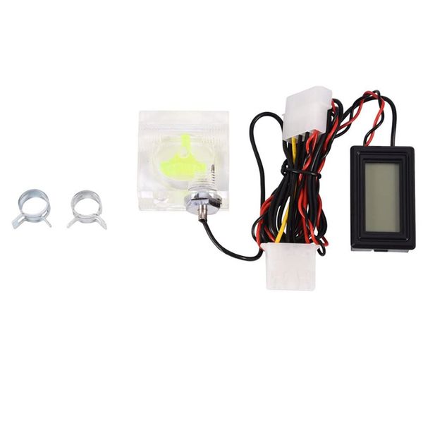 Flow Meter Thermometer Water Cooling System With Two Connectors