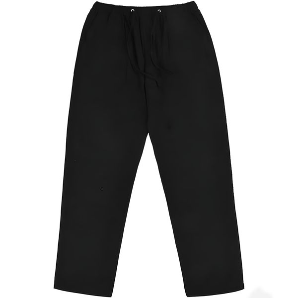 Men's Casual Trousers Straight Loose Cotton Linen Pockets Drawstring Pants
