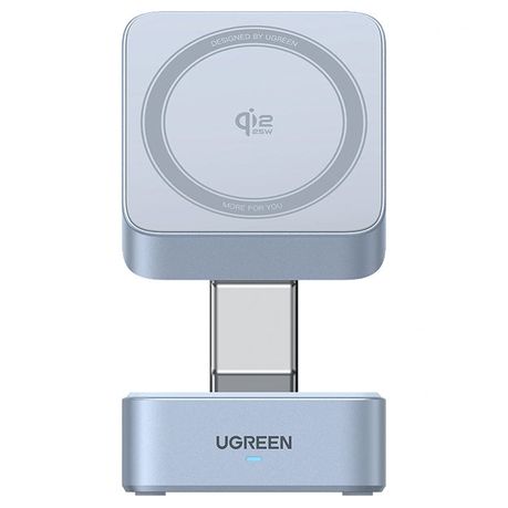 UGreen 25W Qi2 MagFlow 2-in-1 Magnetic Wireless Charger - Blue Image